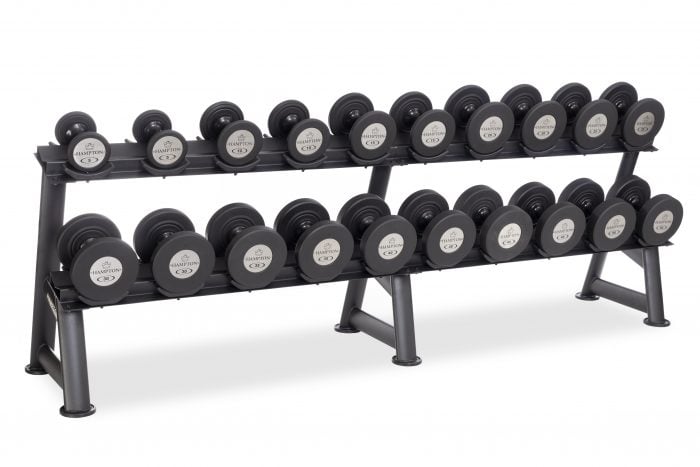 GEL-GRIP Urethane Dumbbells Black | 5-50 LB Pack