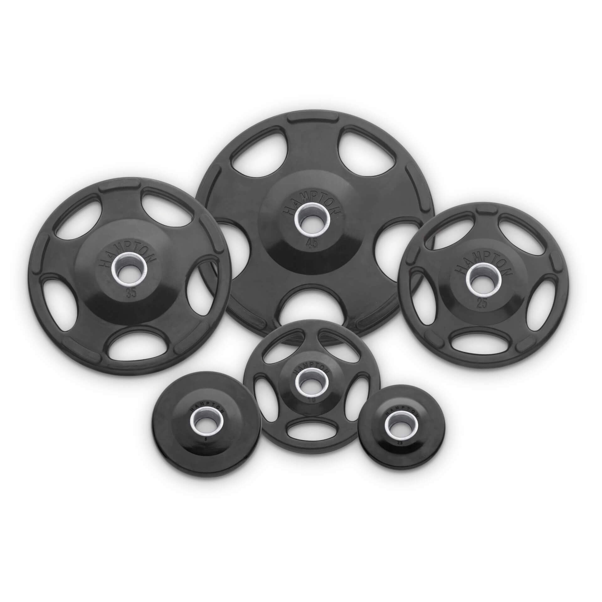 New Iron Grip Urethane 12-Sided Olympic Plates (3,655 lbs)