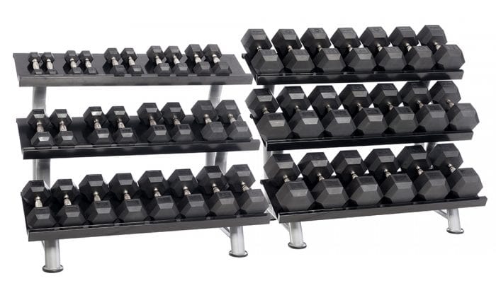 Urethane DURA-BELL Dumbbells | 23 PAIR Horizontal Pack