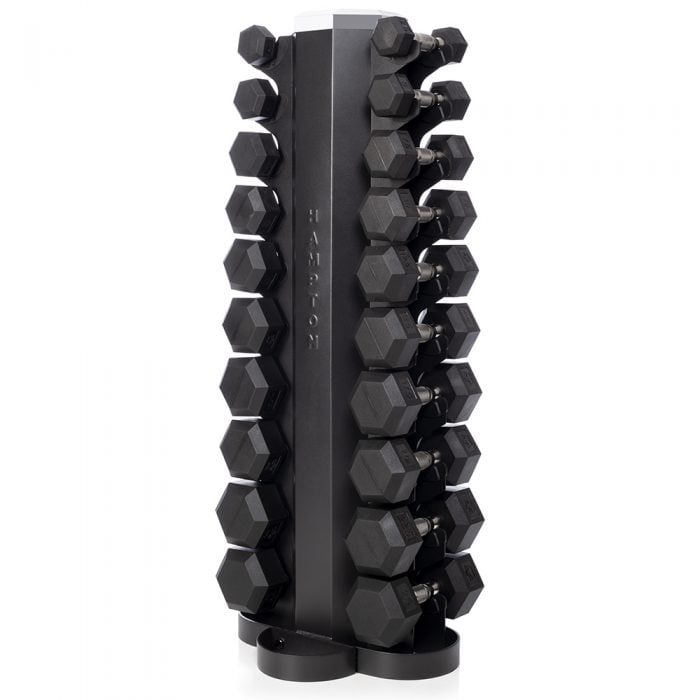 Urethane DURA-BELL Dumbbells | 10 Pair Vertical Club Pack