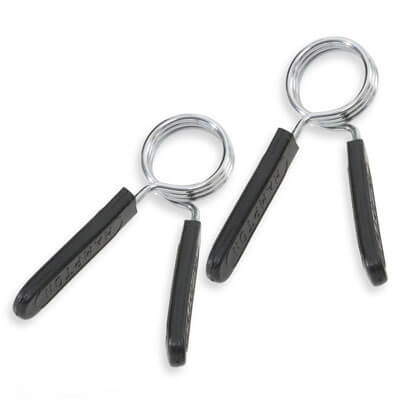 Pair of one inch lock collars with black handles