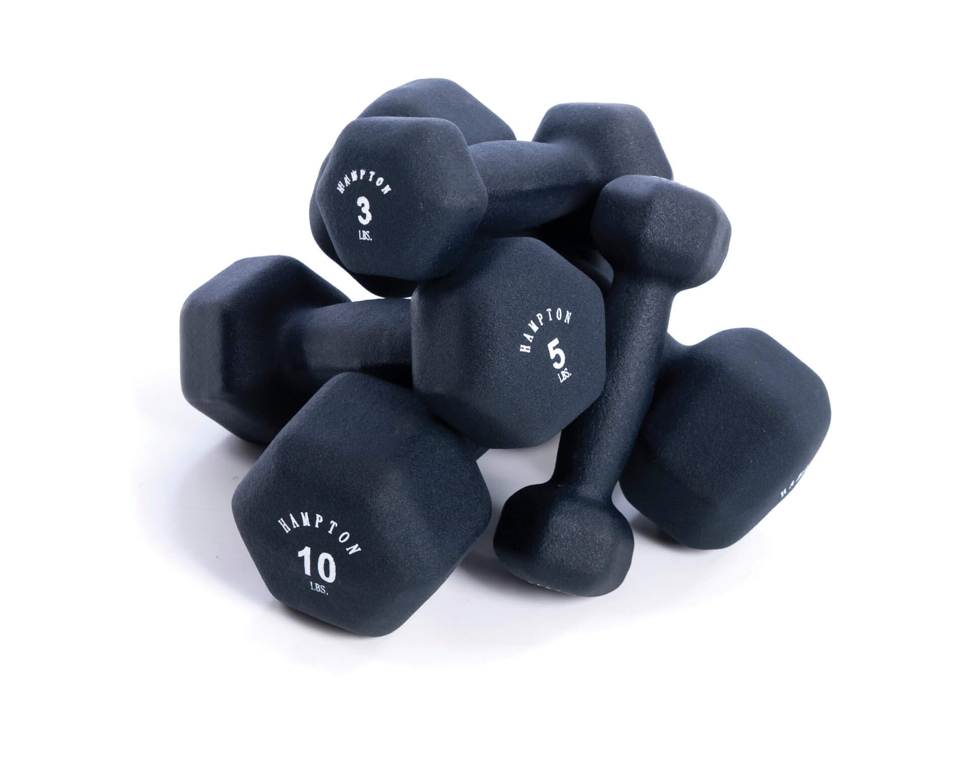 Hampton 3 lb. Dumbbell, Set of 2, Navy Blue