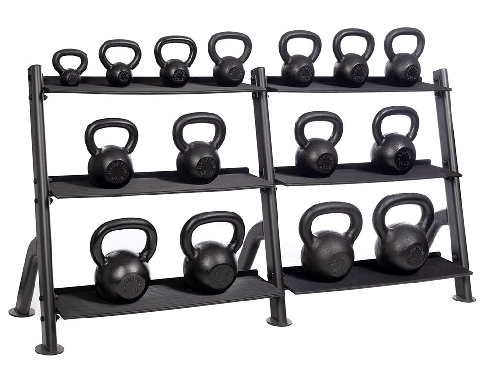 3 Tier Horizontal Kettlebell Rack 15 PCS