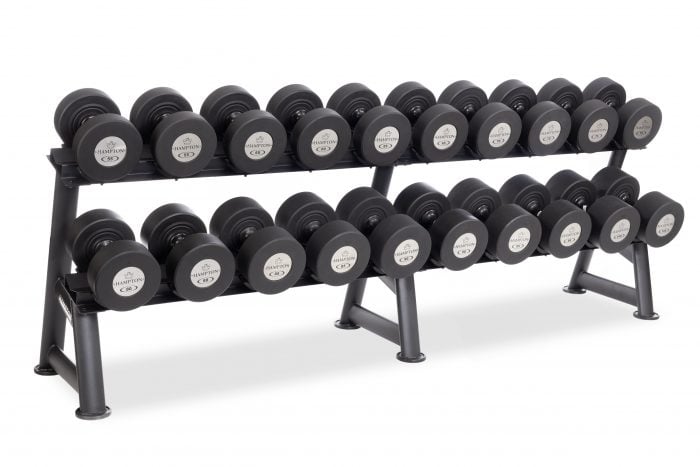 GEL-GRIP Urethane Dumbbells Black | 55-100 LB Pack