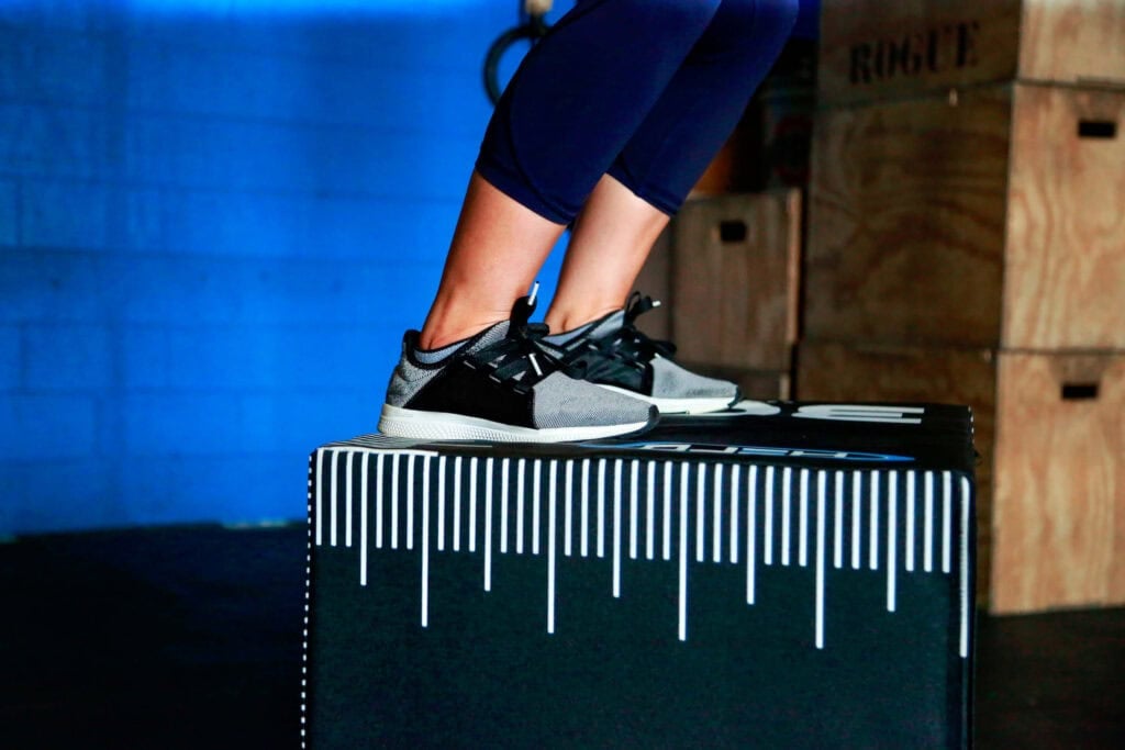 athlete on a jumpbox