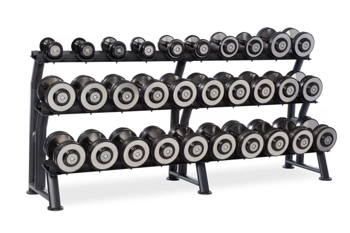 eclipse pro style dumbbells weights racked