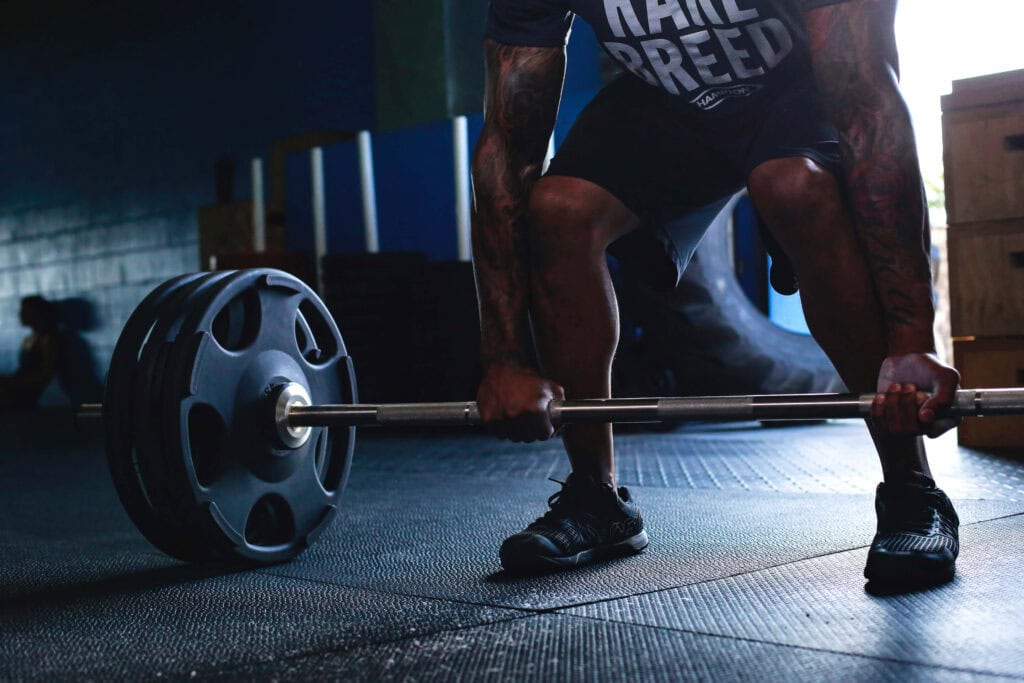 deadlift with Hampton olympic bar and plates